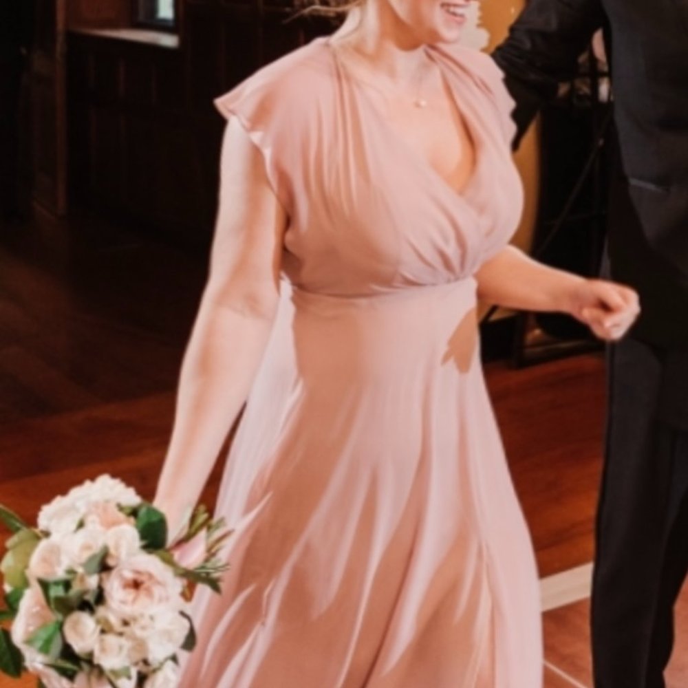 Jenny Yoo Blush Pink Bridesmaids Dress